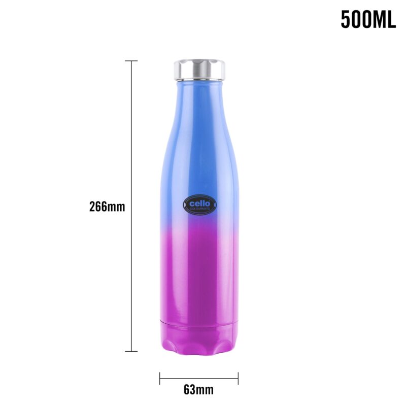 Colourmate Flask, Vacusteel Water Bottle, 500ml - Image 14