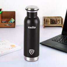Black|Duro Mac Flask, Vacusteel Water Bottle, 900ml / 900ml
