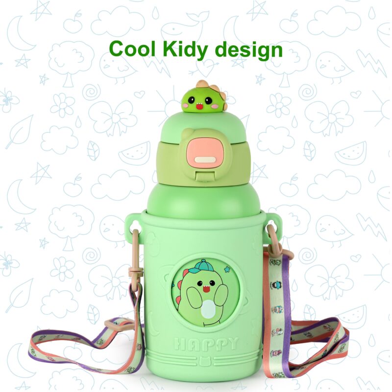 Babybop Hot & Cold Stainless Steel Kids Water Bottle, 500ml - Image 21