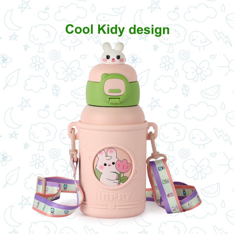Babybop Hot & Cold Stainless Steel Kids Water Bottle, 500ml - Image 22