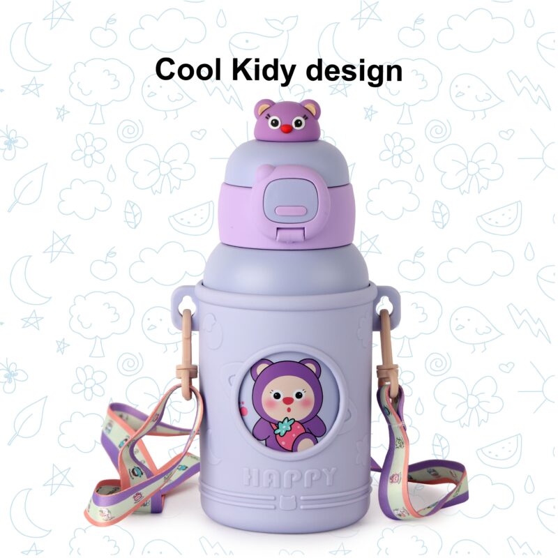 Babybop Hot & Cold Stainless Steel Kids Water Bottle, 500ml - Image 23