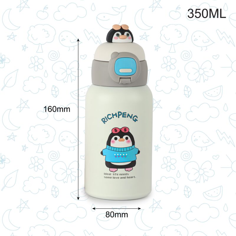 Babybop Hot & Cold Stainless Steel Kids Water Bottle, 500ml - Image 30