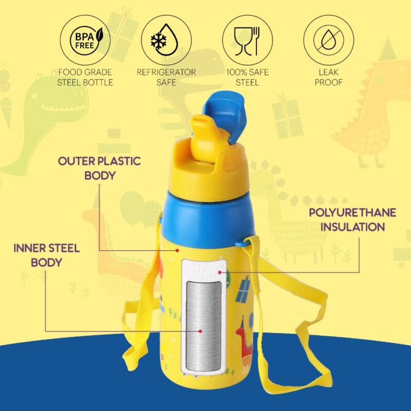 Era  3D Design Insulated Kids Water Bottle, 400ml - Image 54
