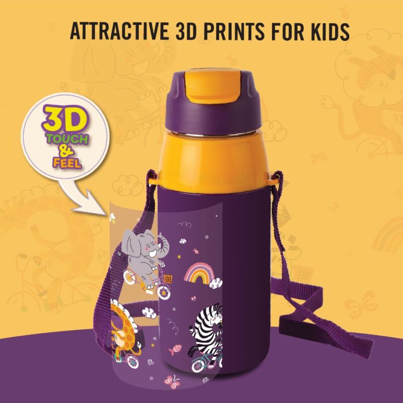 Era  3D Design Insulated Kids Water Bottle, 400ml - Image 39