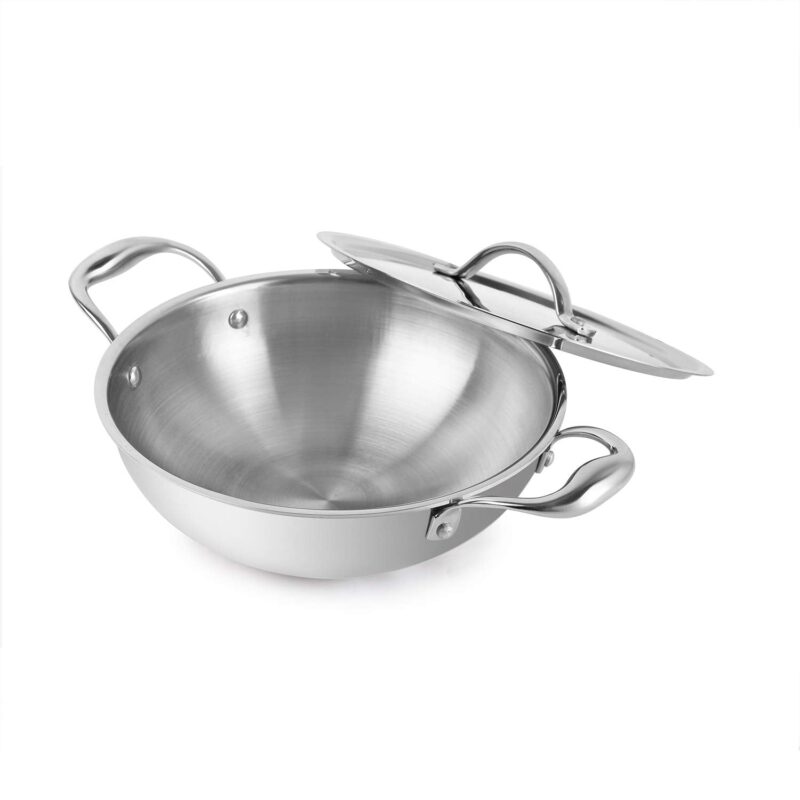 Armour Tri-Ply Induction Base Kadhai with Lid - Image 7