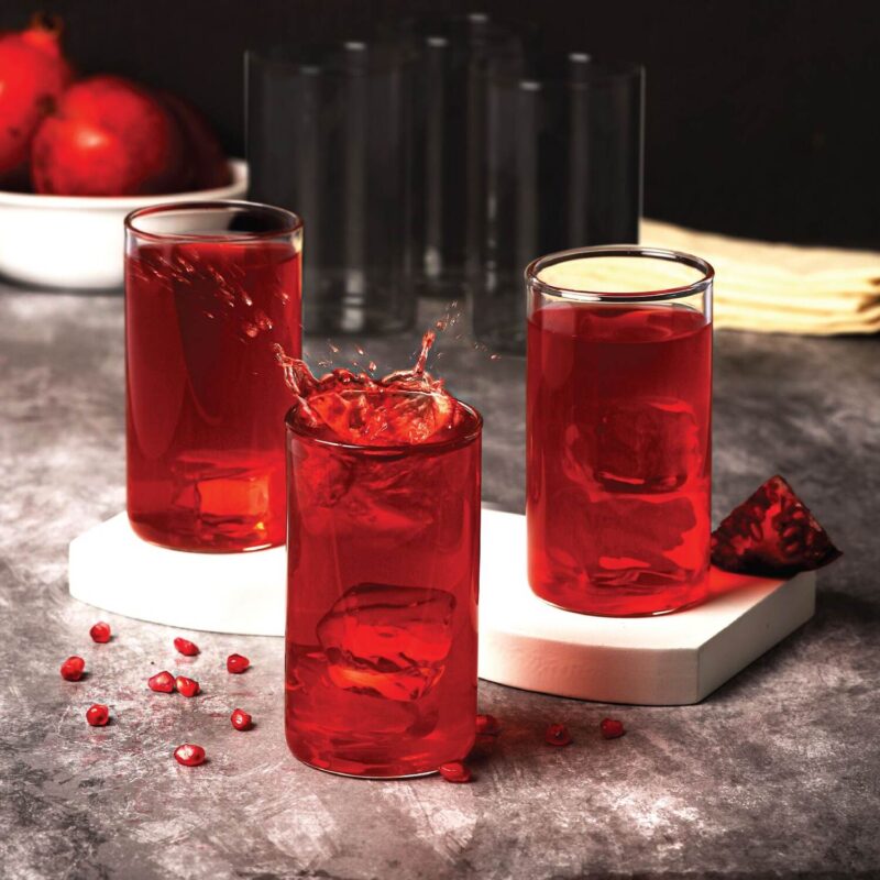 Clear|Roma Borosilicate Glass Tumblers, Set of 6 / 230ml