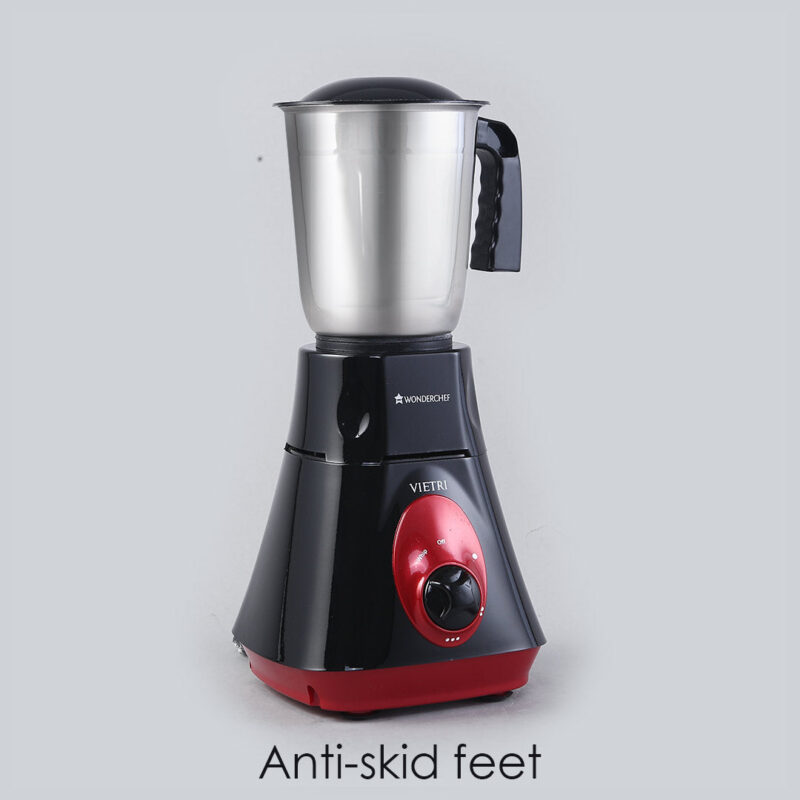 Wonderchef Renewed Vietri Mixer Grinder | 550W | 3 Anti-rust Stainless Steel Jars and Blades | 3-speed Knob - Image 8