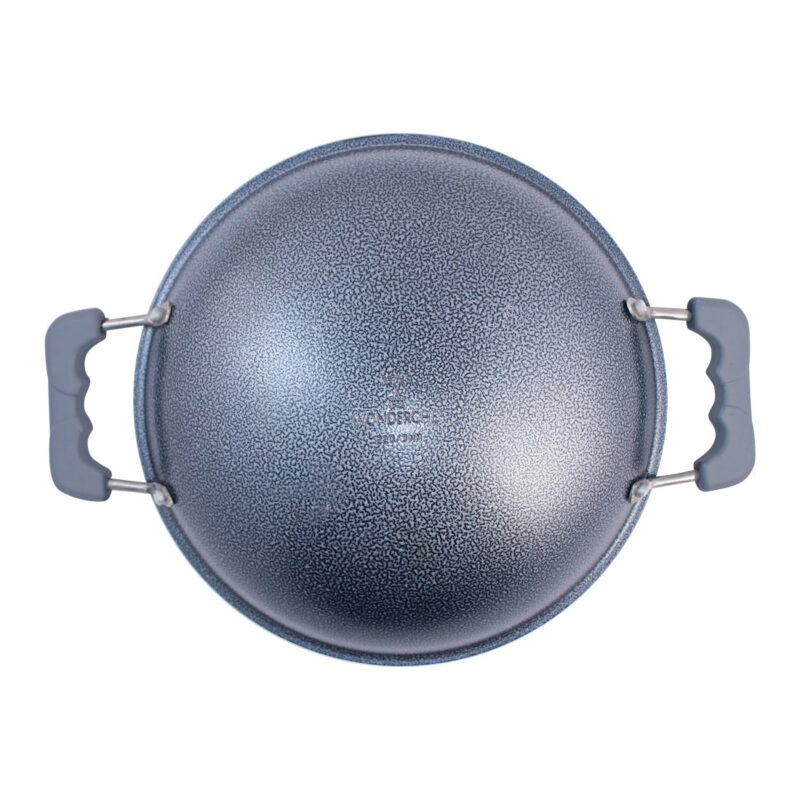 Appachetty Breakfast Pan with Lid | Nonstick Cookware | Appachatty | Chetty Pan | Appam Patra | Round Bottom Kadai | 3mm Thick | Black 22 cm | 1 Year Warranty - Image 7
