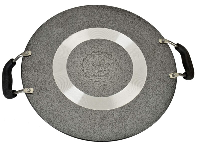 Anjali D PMTD12 Multi Tawa Deluxe Platinum Flat Tawa With Heat Resistant sturdy 2 Side Handle Triple Coating Non stick Tawa for Multie Purpose Food Item Making PMTD12 - Image 3