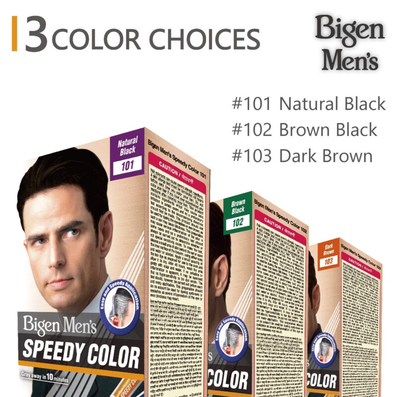 Bigen Men's Speedy Color, Hair Color, 80g - Dark Brown 103 (Pack of 1) - Image 5