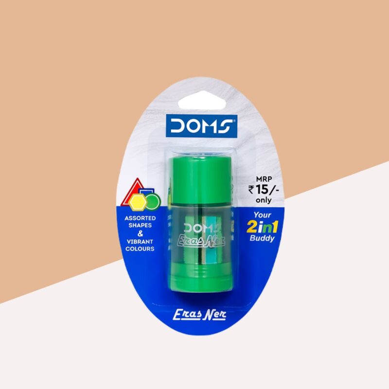 Doms Erasner Combo Eraser + Sharpener ( Pack Of 1 )