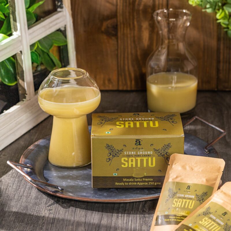 Adya Organics Sattu Premix | Instant Sattu Drink Mix with Jaggery & Spices | 100% Natural & Healthy | Quick Energy Booster for Summer | No Chemicals or Preservatives | 250g Pack - Image 6