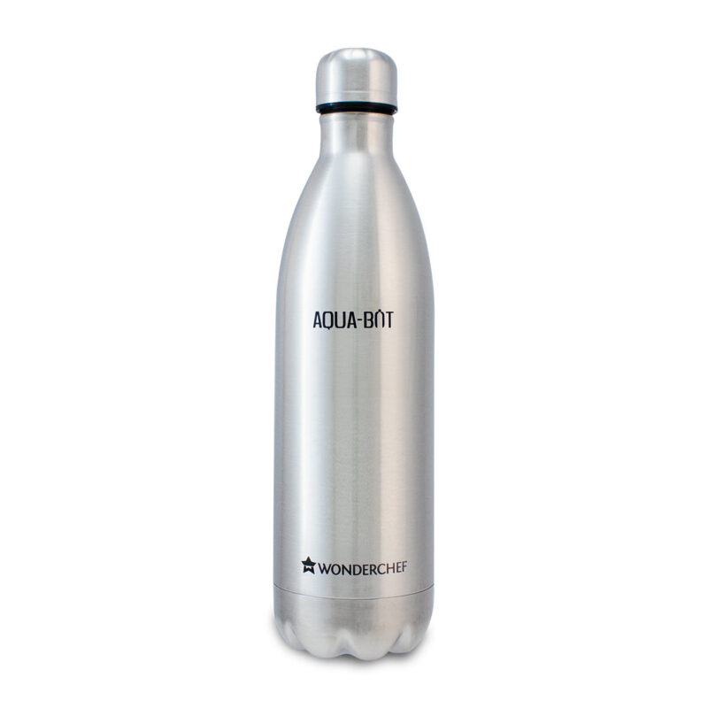 Aqua-Bot, 750ml, Double Wall Stainless Steel Vacuum Insulated Hot and Cold Flask, Spill & Leak Proof, Silver, 2 Years Warranty - Image 8