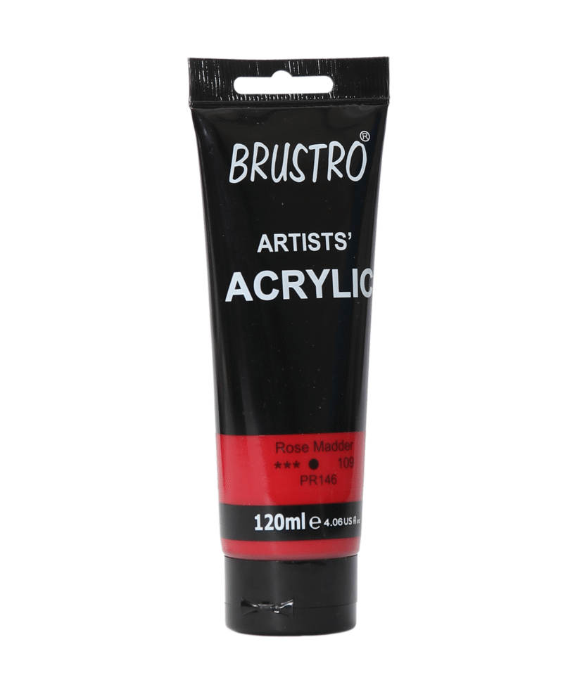 Brustro Arists' Acrylic 120ml Rose Madder - Image 4