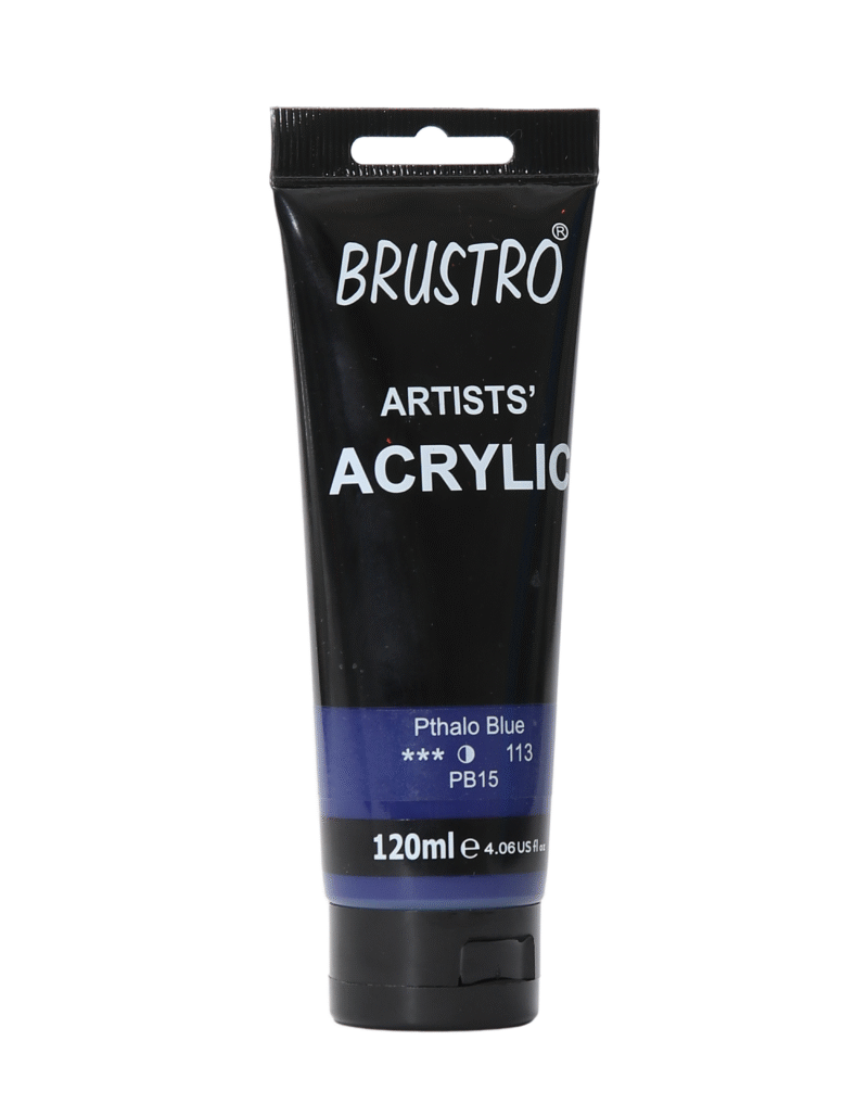 Brustro Arists' Acrylic 120ml Pthalo Blue - Image 3