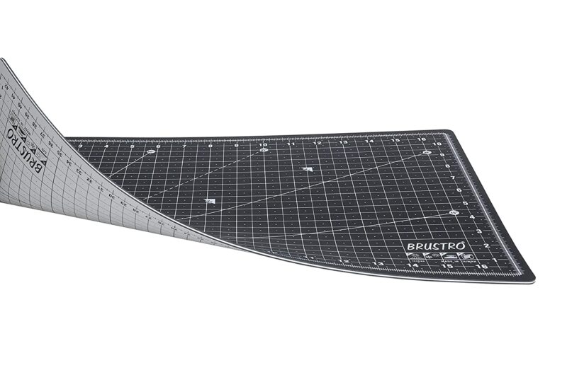 BRUSTRO A3 Double Sided Self Healing Eco Friendly 5 Layers Cutting Mat Metric/Imperial 45cm x 30cm Black - Image 4