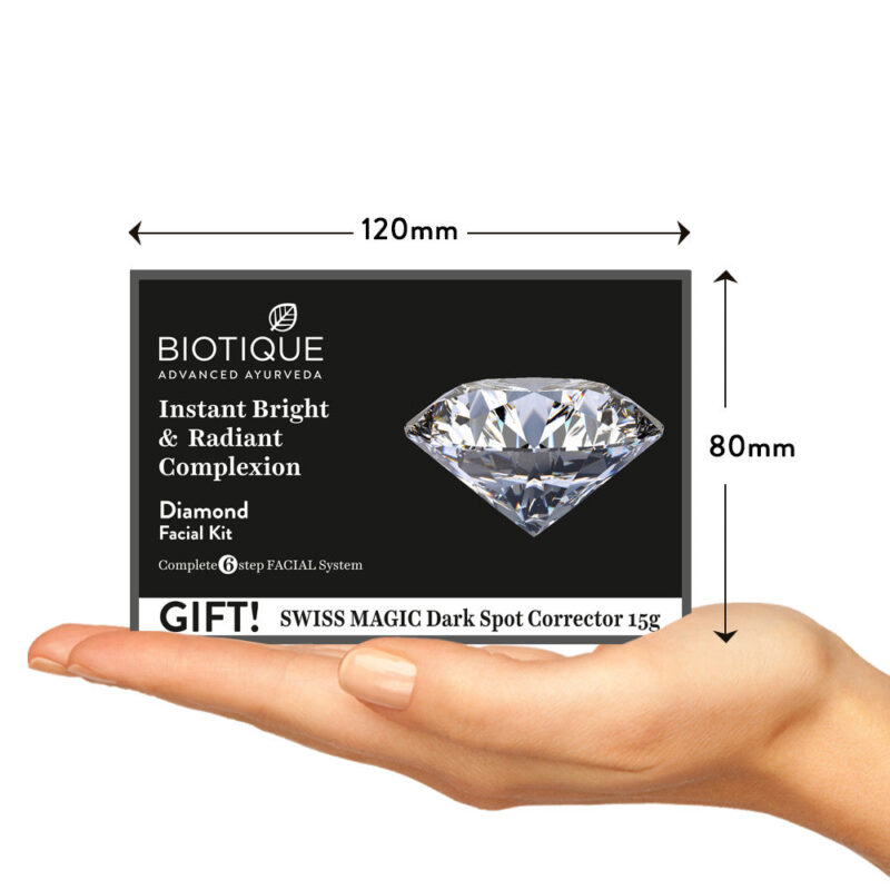 Biotique Diamond Instant Bright & Radiant Complexion Facial Kit - Image 3
