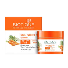 Biotique Bio Carrot Face & Body Sun Lotion - Cream with SPF 40 UVA, UVB Sunscreen