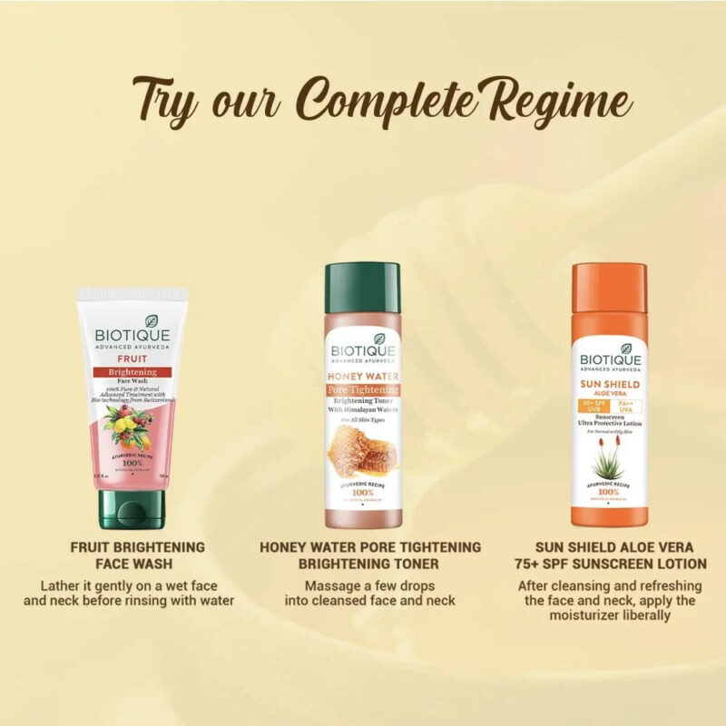 Biotique Honey Water Pore Tightening Toner With Himalayan Waters (120 ml) - Image 8