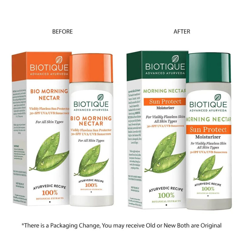 Biotique Morning Nectar Sun Protect Moisturizer, SPF - 30+ - 120 ml - Image 9