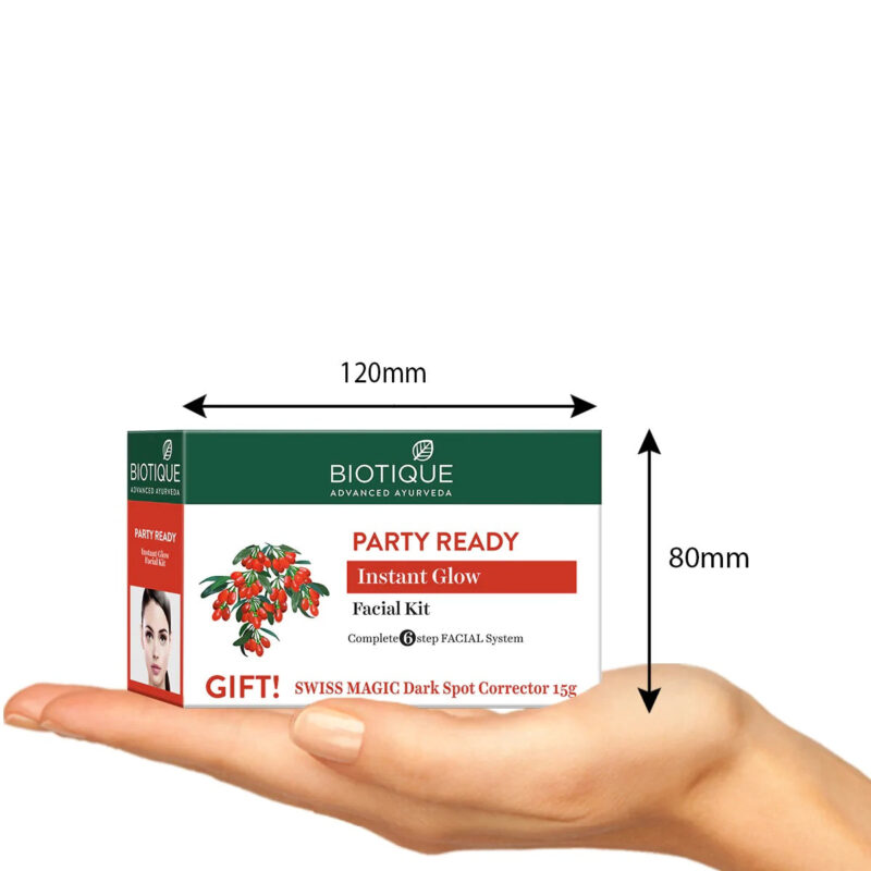 Biotique Party Ready Instant Glow Facial Kit - 65 gms - Image 4
