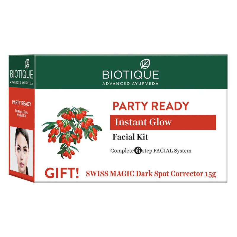 Biotique Party Ready Instant Glow Facial Kit - 65 gms - Image 7