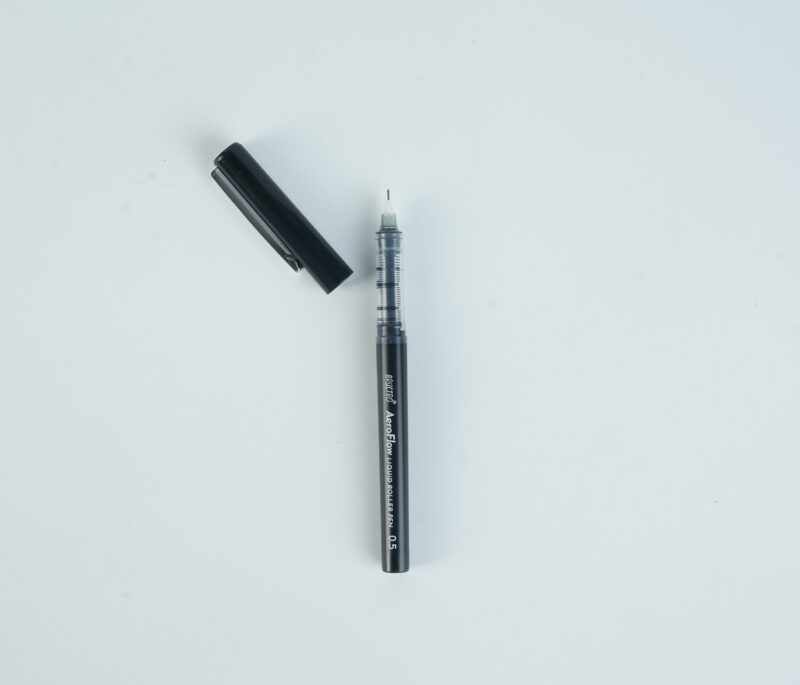 BRUSTRO AeroFlow Liquid Ink Rollerball Pens | Black | 0.5mm, Micro Tip | Pack of 3 | Ideal for Students, Professionals, Office, Exam use, Accurate Smooth Writing, Waterproof, Fade Resistant - Image 4