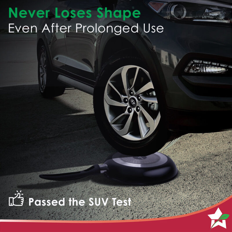 Duralite Die-Cast Non Stick Fry Pan | 24cm | 1.2 L | Grey | 5 Layer Meta-Tuff Non-Stick Coating | Never Loses Shape | Non-Toxic | Cool Touch Handle | PFOA Free | Pure Grade Aluminium | Easy to Clean | 2 Years Warranty - Image 2