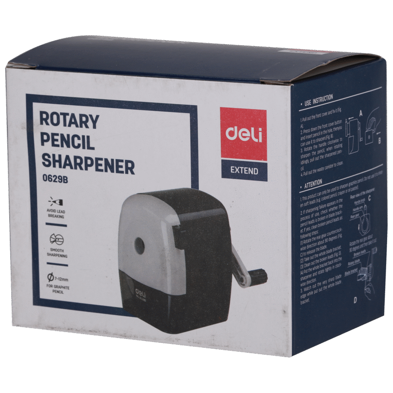 DELI E0629B ROTARY PENCIL SHARPENER - Color May Vary