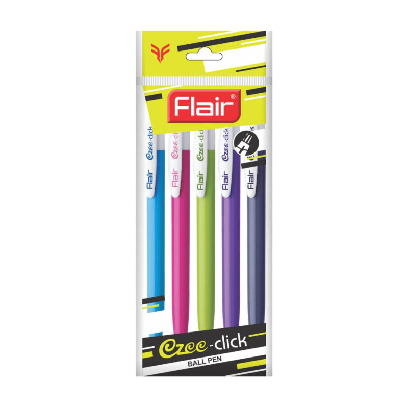 Flair Ezee Click Blue Ball Pen - Blue Ink
