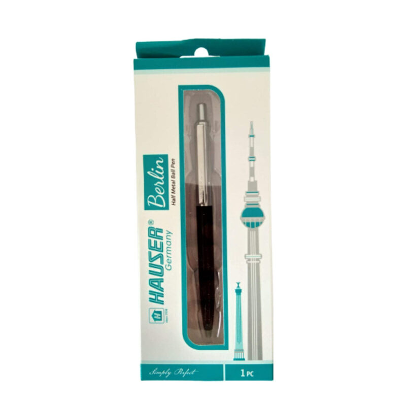 Hauser Berlin Retractable Half Metal Ball Pen - Blue Ink