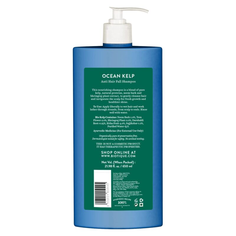 Biotique Ocean Kelp Anti hair Fall Shampoo for Hair Growth Therapy - Image 8