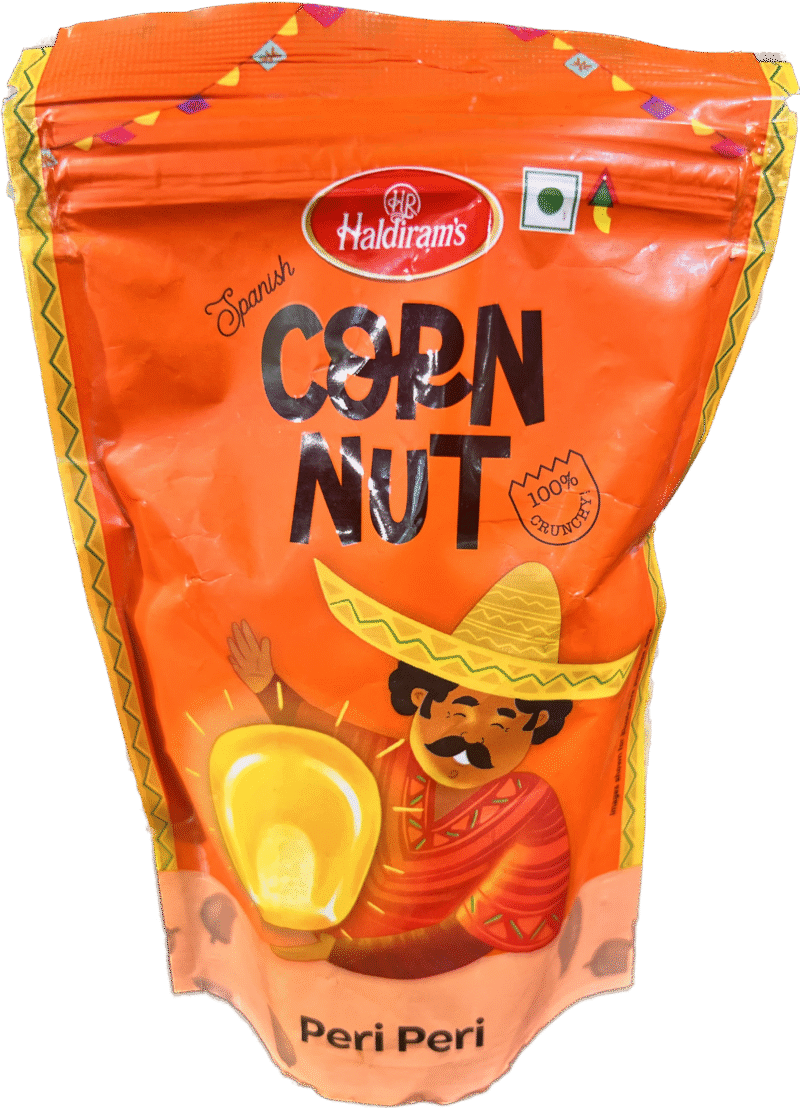 Haldiram Roasted Spanish Corn Nut Peri Peri, 110 g