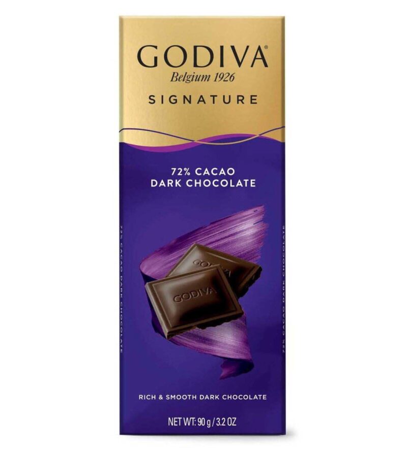 GODIVA 72 Percent Dark Chocolate Bar from Cococart - 90 g