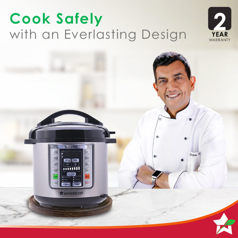 Nutri-Pot 6L Electric Pressure Cooker with 7-in-1 Functions