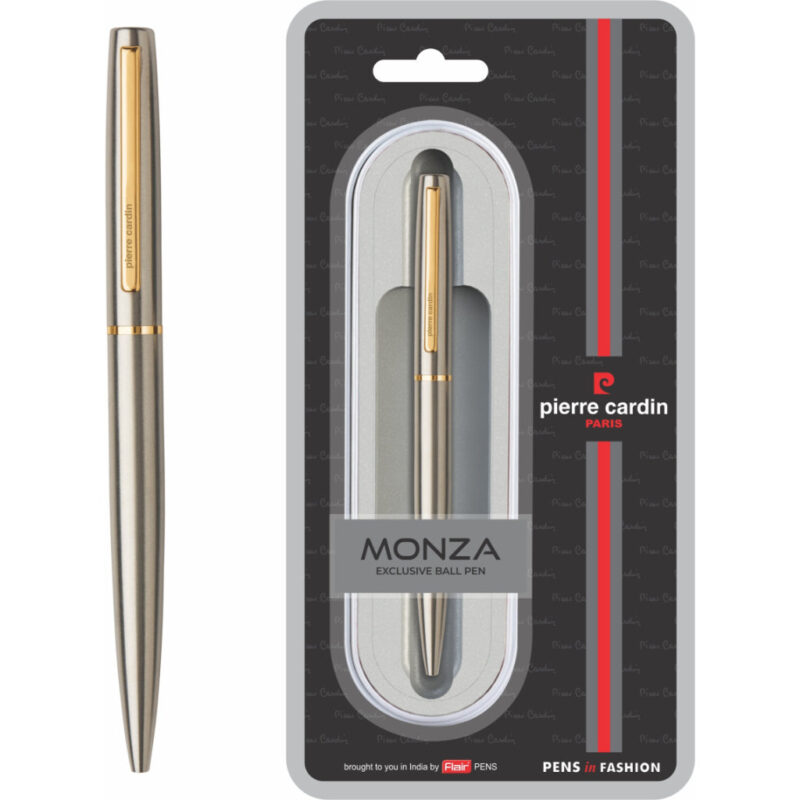 Pierre Cardin Monza Copper & Nickle Finish Exclusive Ball Pen - Blue, Pack Of 1