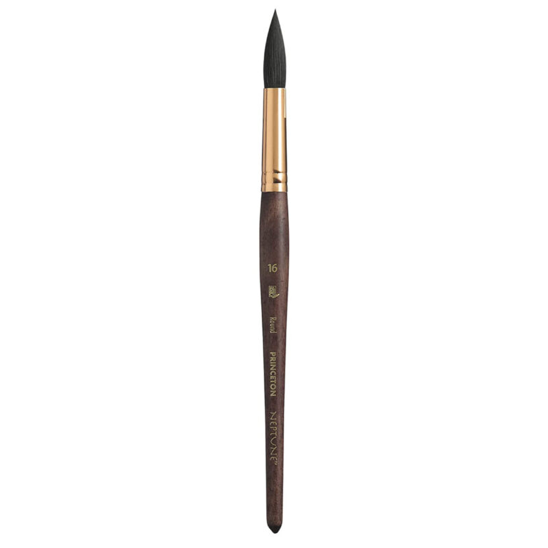 Princeton Neptune Short Handle Round Paint Brush (No 16)
