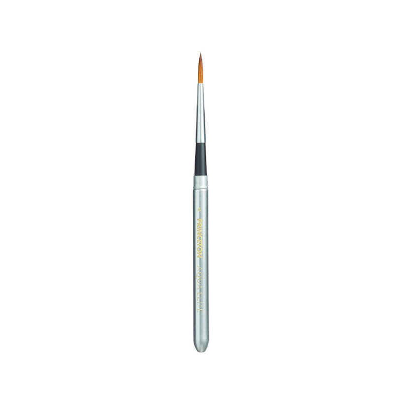 Princeton Artist Brush Co. Aqua Elite- Series 4850- Synthetic Kolinsky Watercolor Paint Brush-Travel Round- 4
