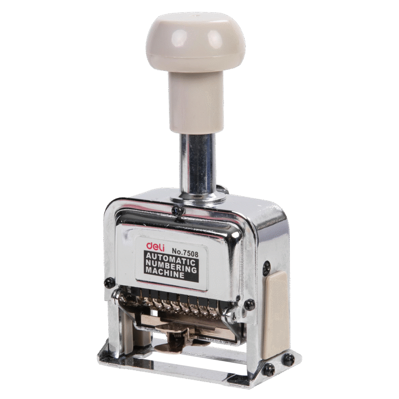 DELI W7508 NUMBER MACHINE 8 DIGIT 1 T - Color May Vary