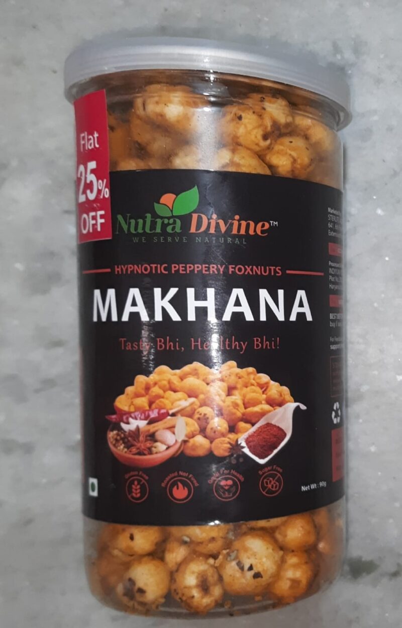 Nutra Divine- (HYPNOTIC PEPPERY FOXNUTS) MAKHANA, 90G