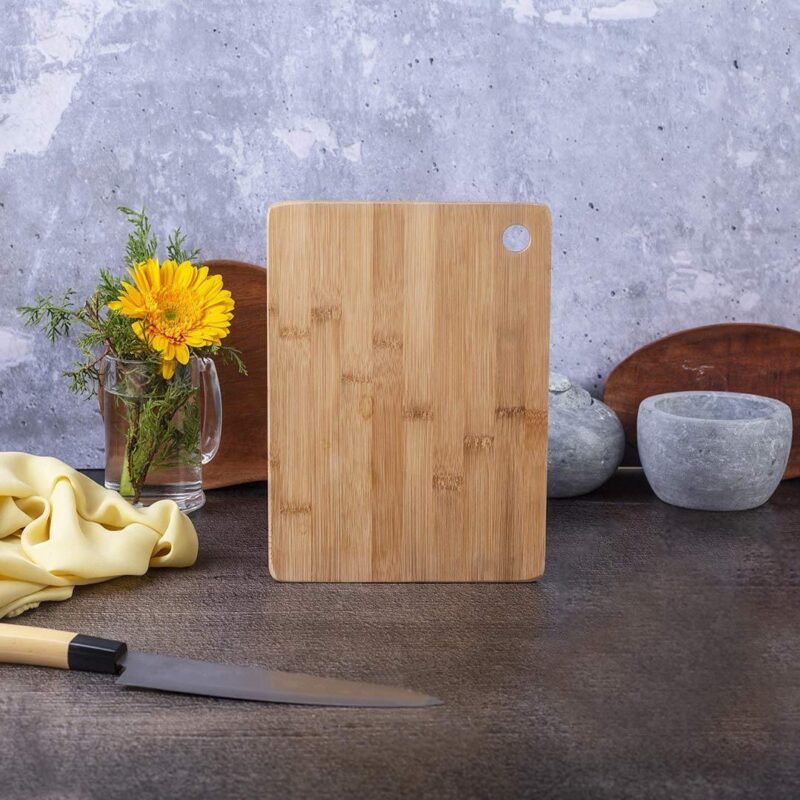 100% Natural Bamboo Wood Chopping/Cutting Board, Toxin-free, No Dye/Polish, Strong,Scratch Resistant 32cm in Length /21.7cm in Width