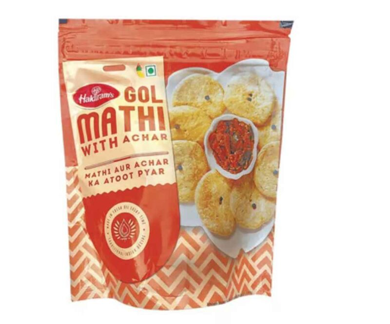 Haldiram's Gol Mathi, With Achar - 170G each