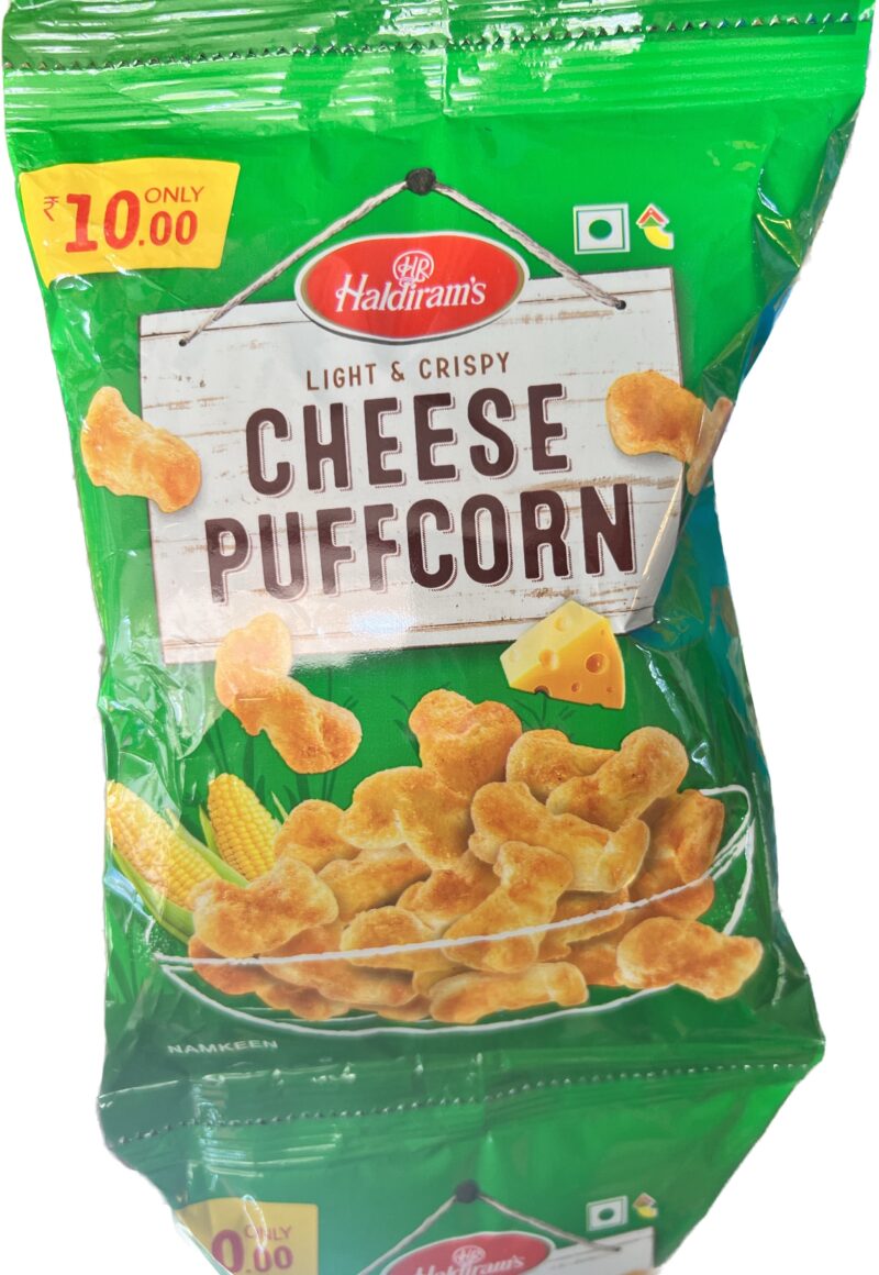 50x Haldiram's Cheese Puffcorn, Pack of 50 (35g each)