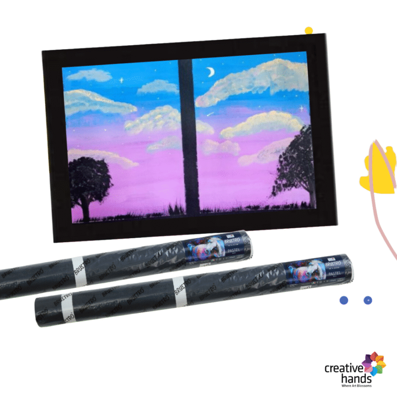 Brustro Pastel Paper Roll, Shade - Black, Size - 75 cm (30") X 10 mtr - Image 5