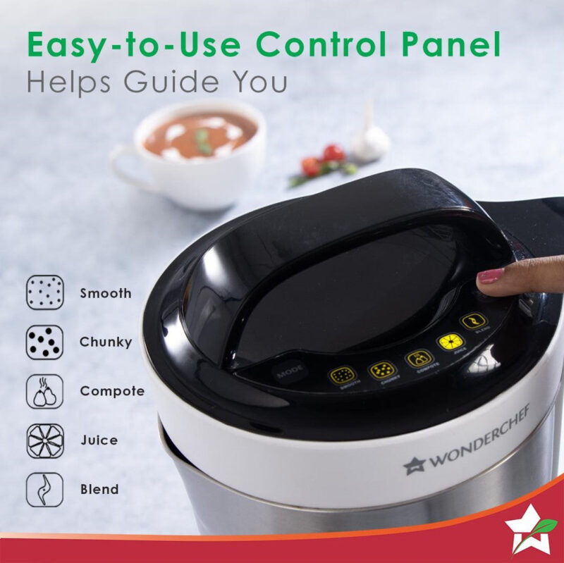 Automatic Soup Maker, 1.6L, 800W, White and Steel - Image 2