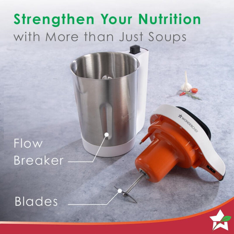 Automatic Soup Maker, 1.6L, 800W, White and Steel - Image 3