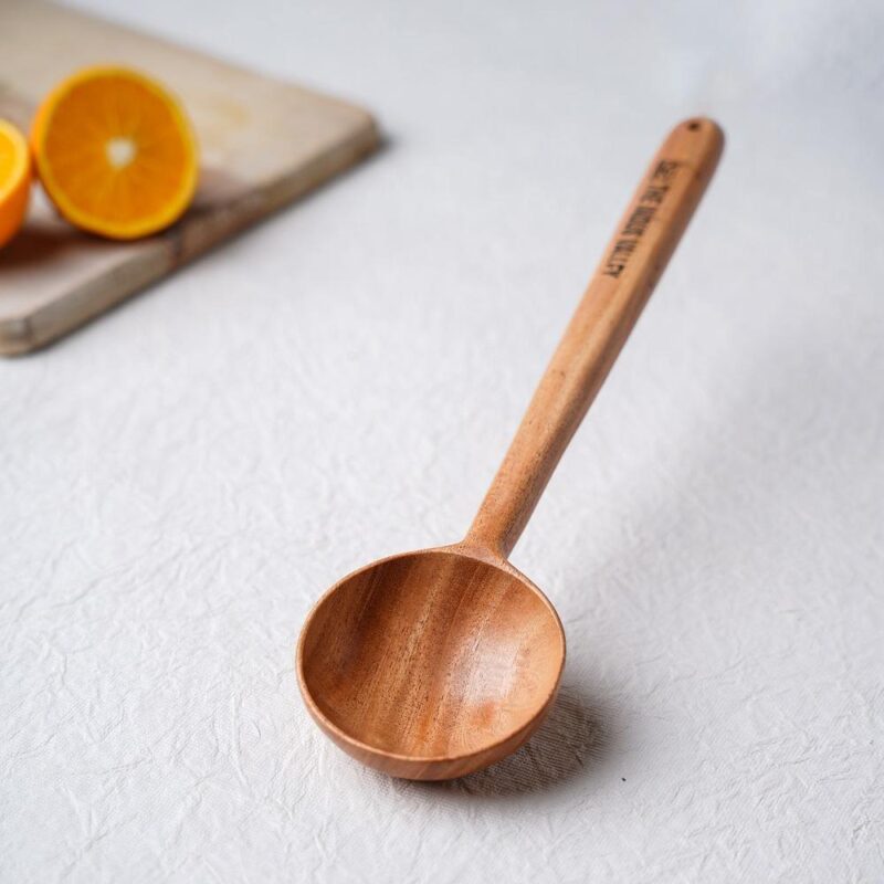 Wooden Spoon for Cooking [ Stir | 30cm | Neem Wood ] - Image 4