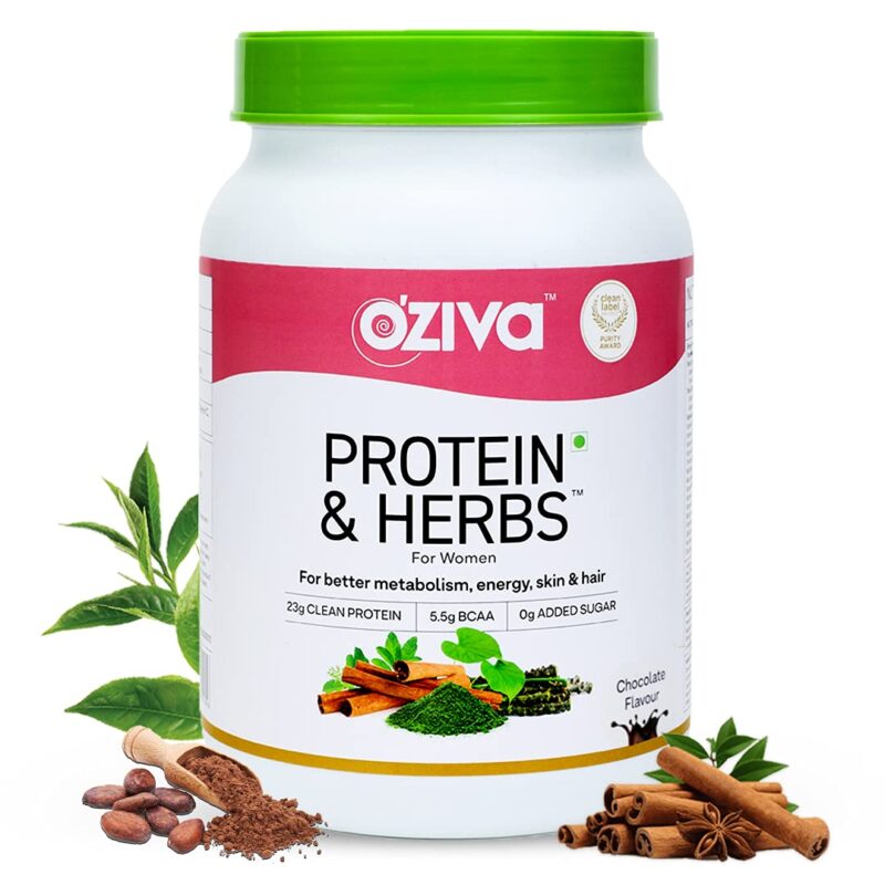 OZiva Protein & Herbs, Women, (Chocolate, 1kg)