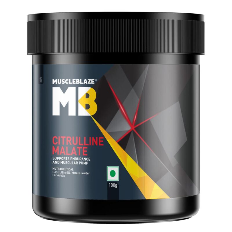 MuscleBlaze Citrulline Malate, 0.22 lb Unflavored, Powder, 100 gm