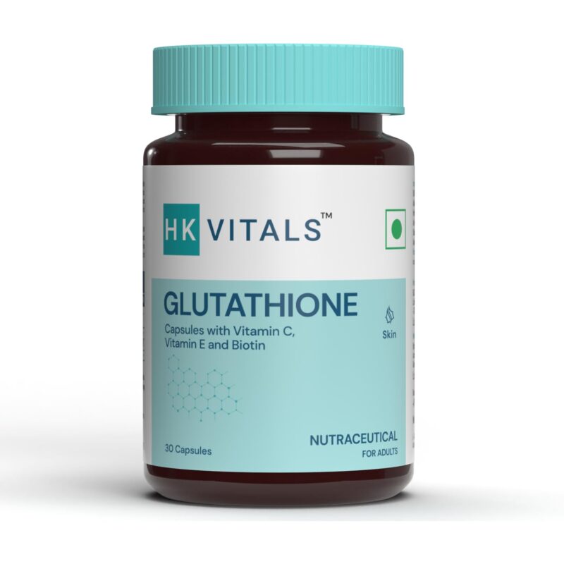 HealthKart HK Vitals Glutathione with Vitamin C & E, Biotin - 30 Veg Capsules